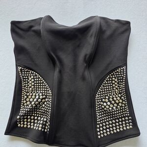 Black Studded Women's Top